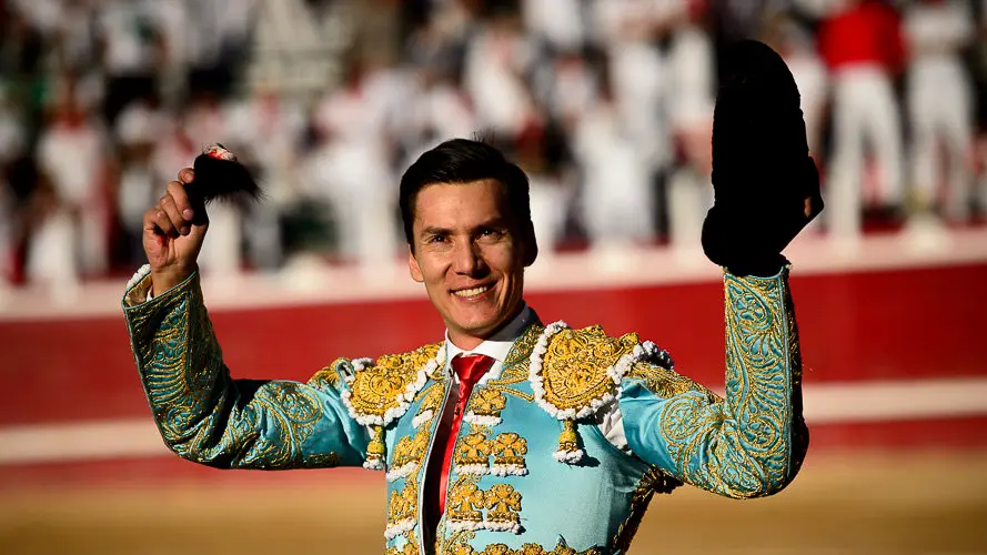 Corrida del hierro de Alberto Mateos en Sangüesa para Sánchez Vara, José Ercila y Javier Marín. PABLO LASAOSA 12