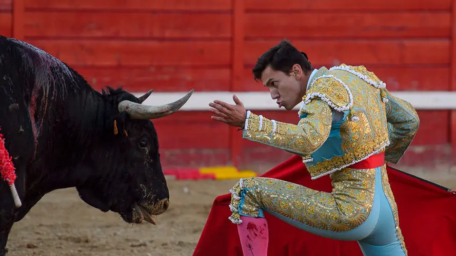 Corrida del hierro de Alberto Mateos en Sangüesa para Sánchez Vara, José Ercila y Javier Marín. PABLO LASAOSA 23