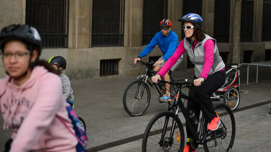 Ciclomarcha infantil y familiar en Pamplona, organizada dentro del Mes de la Movilidad. PABLO LASAOSA (6)