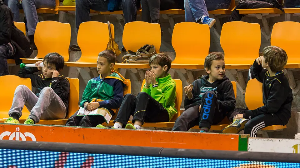 Partido de la Liga Asobal entre Helvetia Anaitasuna y Balonmano Logroño La Rioja disputado en el Pabellón Anaitasuna (31). IÑIGO ALZUGARAY