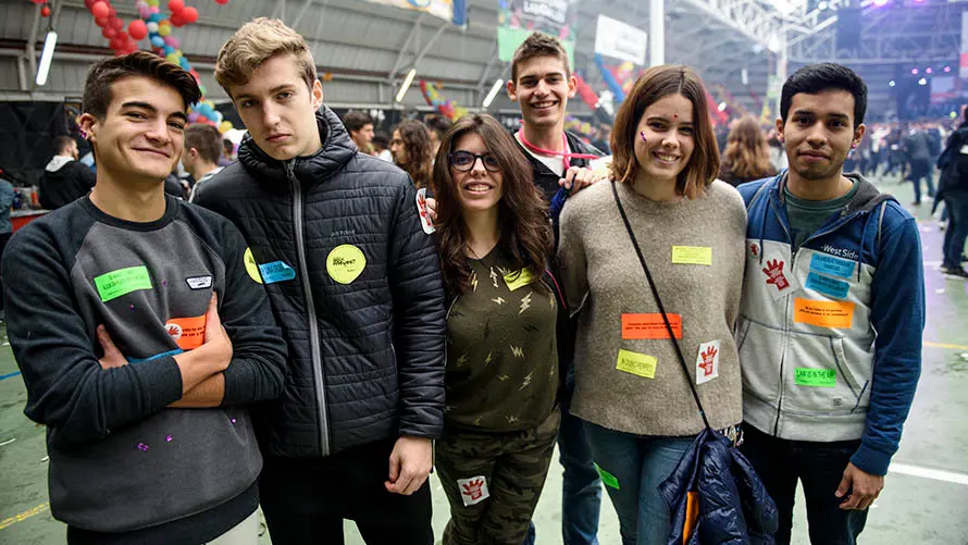 La carpa Universitaria de Invierno de 2017 reúne a miles de jovenes en Amaya. MIGUEL OSÉS (42)
