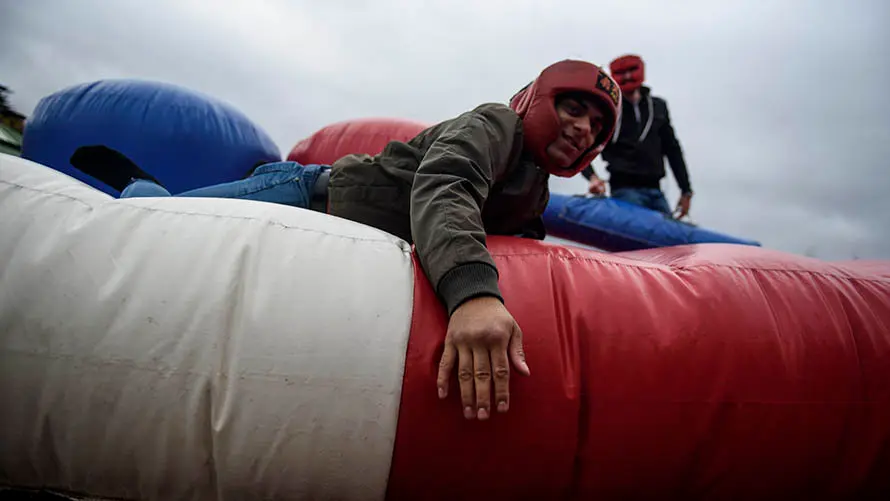 La carpa Universitaria de Invierno de 2017 reúne a miles de jovenes en Amaya. MIGUEL OSÉS (51)