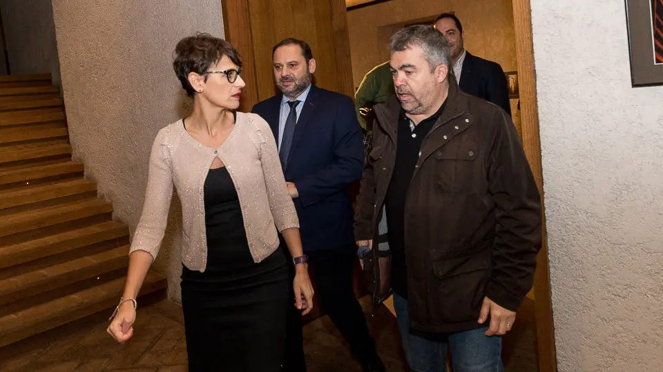 La Agrupación Socialista de Pamplona celebra su 125 aniversario con la presencia del secretario de Organización del PSOE, José Luis Ábalos, María Chivite y Maite Esporrín (07). IÑIGO ALZUGARAY