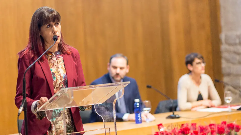 La Agrupación Socialista de Pamplona celebra su 125 aniversario con la presencia del secretario de Organización del PSOE, José Luis Ábalos, María Chivite y Maite Esporrín (32). IÑIGO ALZUGARAY
