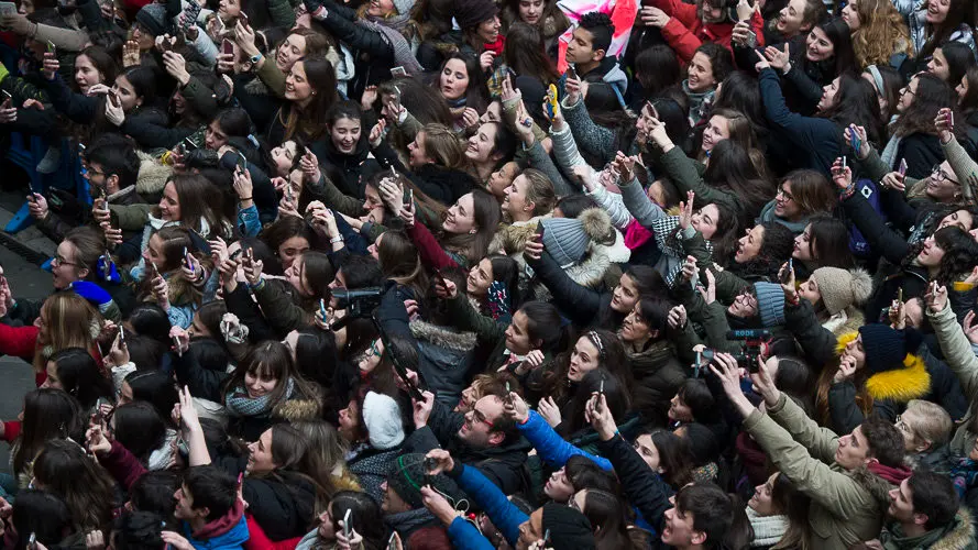 Amaia, ganadora de OT 2017 llega la recepción al Ayuntamiento de Pamplona. PABLO LASAOSA02