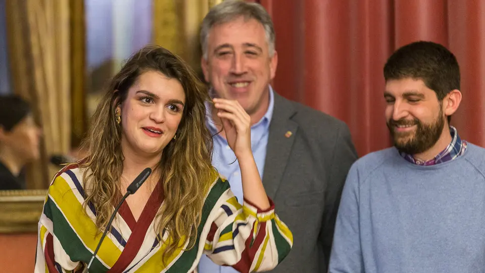 El Ayuntamiento de Pamplona ofrece una recepción institucional a Amaia Romero, ganadora de la última edición de 'Operación Triunfo' (17). IÑIGO ALZUGARAY