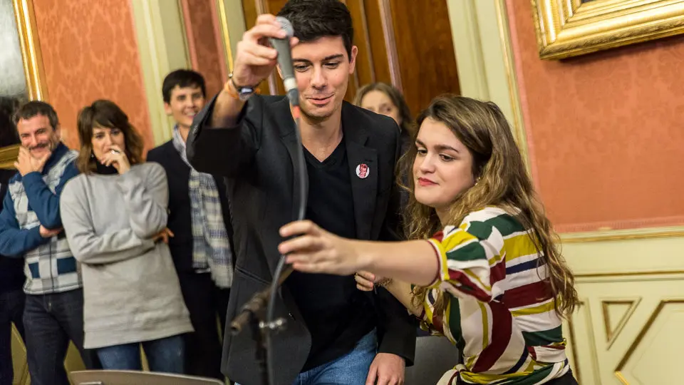 El Ayuntamiento de Pamplona ofrece una recepción institucional a Amaia Romero, ganadora de la última edición de 'Operación Triunfo' (20). IÑIGO ALZUGARAY