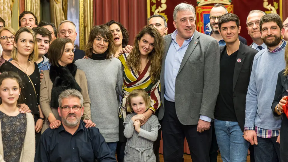 El Ayuntamiento de Pamplona ofrece una recepción institucional a Amaia Romero, ganadora de la última edición de 'Operación Triunfo' (40). IÑIGO ALZUGARAY