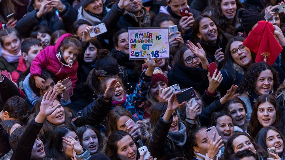 El Ayuntamiento de Pamplona ofrece una recepción institucional a Amaia Romero, ganadora de la última edición de 'Operación Triunfo' (48). IÑIGO ALZUGARAY