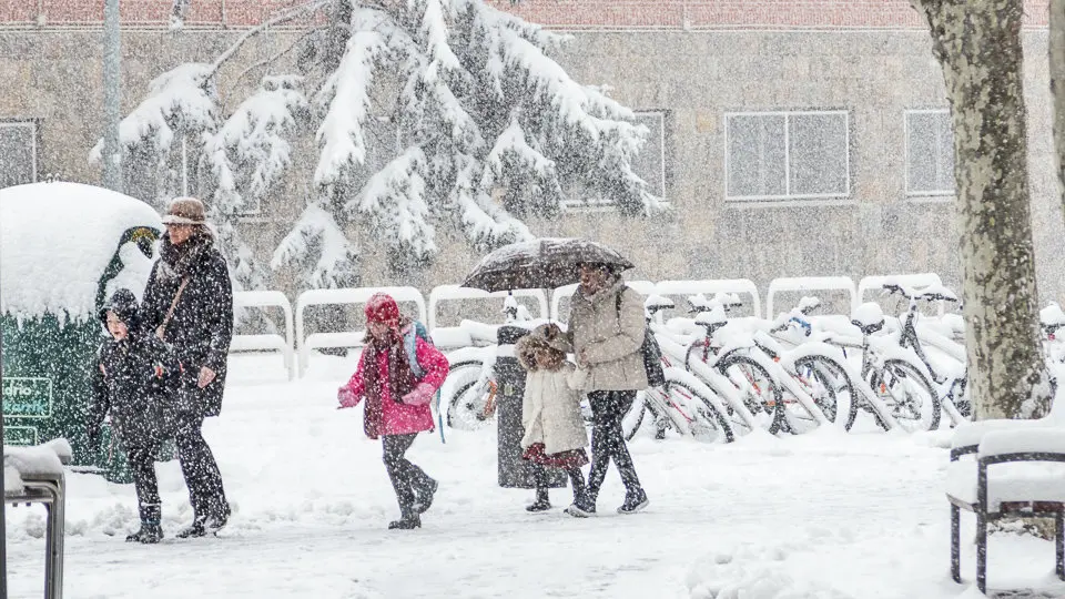 Nieve en Pamplona (01). IÑIGO ALZUGARAY