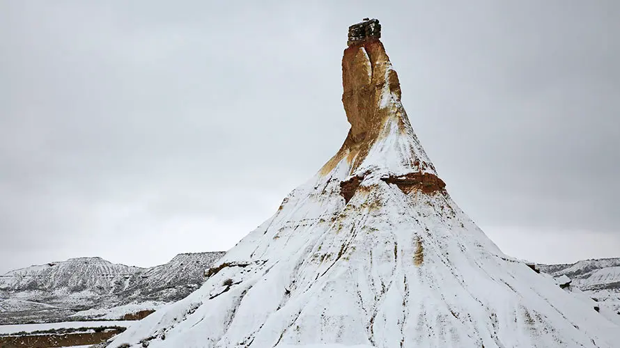 Nevada en Arguedas y Bardenas Reales de Navarra EMILIO FLORISTÁN/ INFO ARGUEDAS