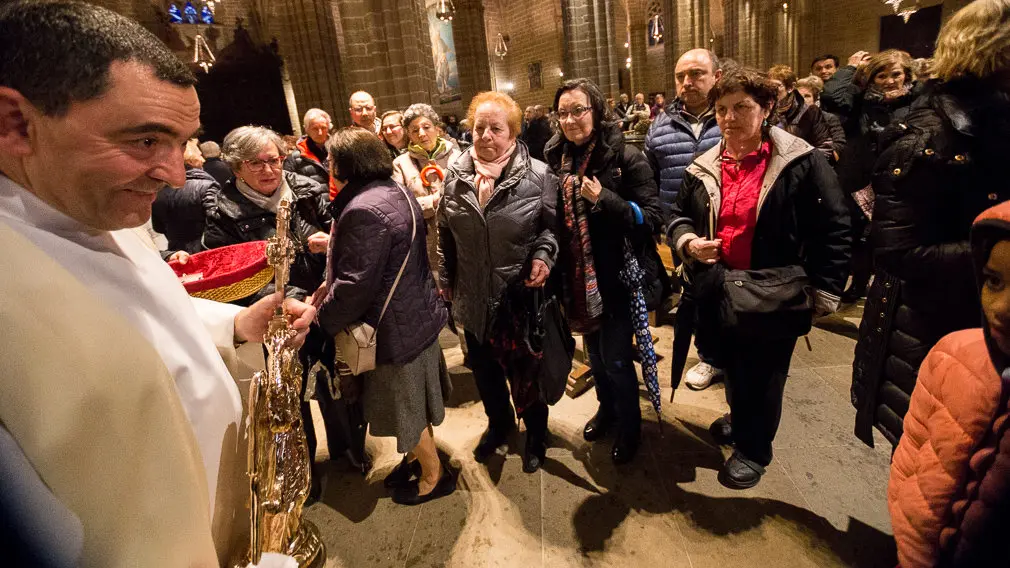San Fermín y San Miguel de Aralar, juntos en la Catedral de Pamplona (10). IÑIGO ALZUGARAY