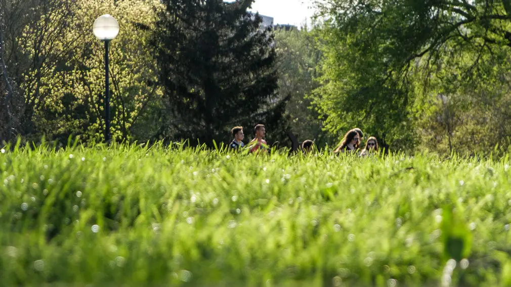 Tarde primaveral en el Parque Yamaguchi de Pamplona. Tiempo, calor, sol. (16). IÑIGO ALZUGARAY