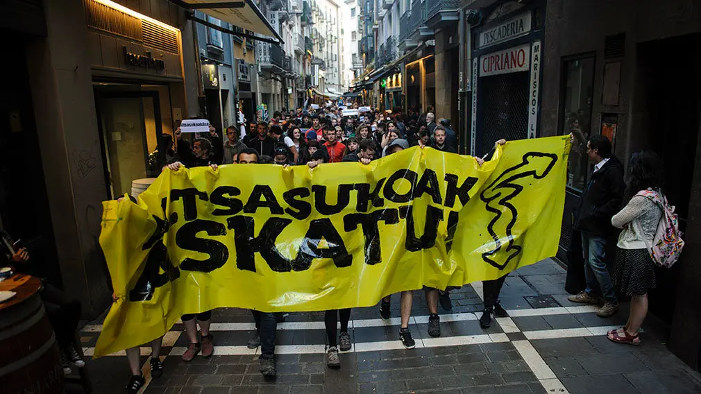 Concentración y manifestación en Pamplona por el caso de Alsasua. MIGUEL OSÉS_13