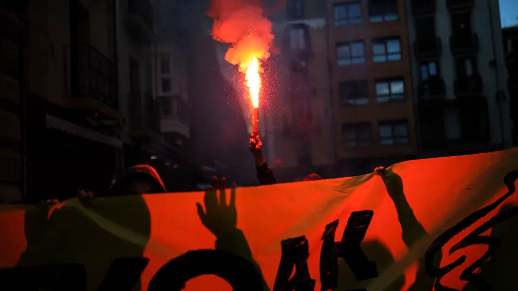 Concentración y manifestación en Pamplona por el caso de Alsasua. MIGUEL OSÉS_15