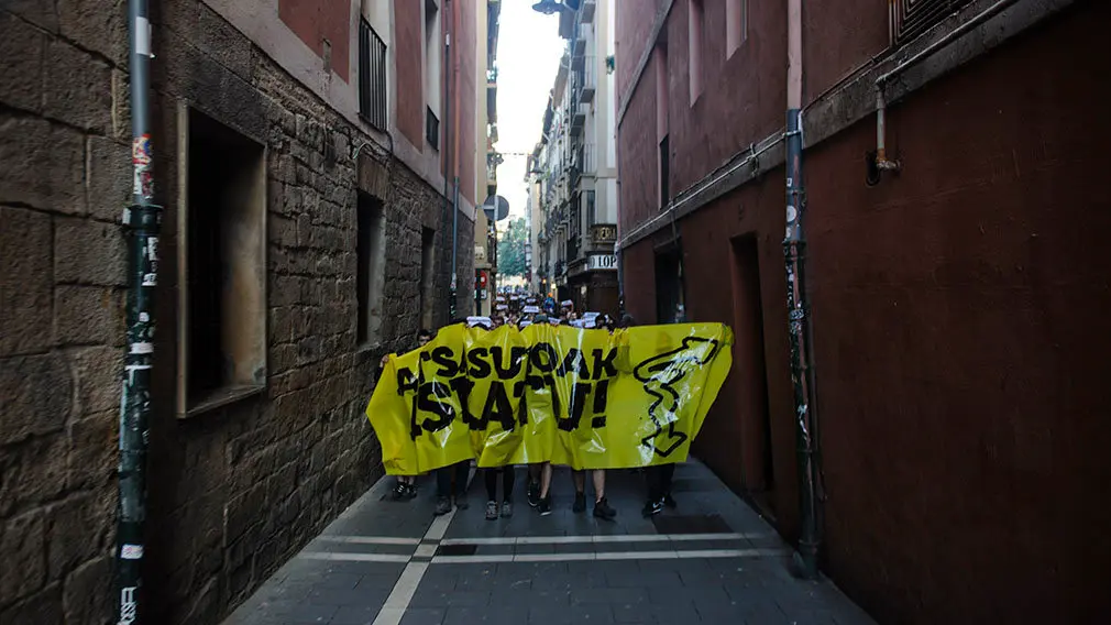 Concentración y manifestación en Pamplona por el caso de Alsasua. MIGUEL OSÉS_17