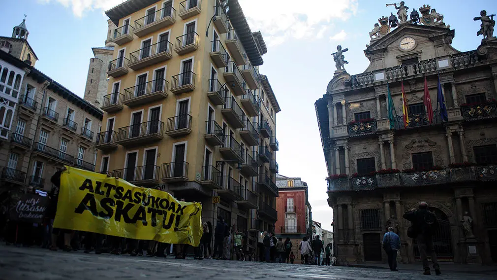 Concentración y manifestación en Pamplona por el caso de Alsasua. MIGUEL OSÉS_21
