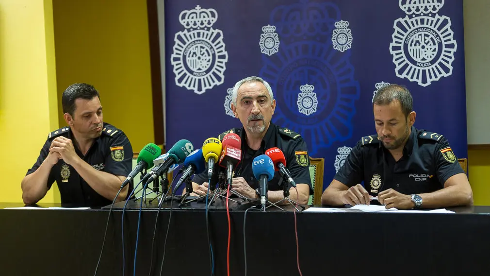 La Policía Nacional informa sobre el mayor alijo de cocaína incautado en Navarra en la última década (07). IÑIGO ALZUGARAY