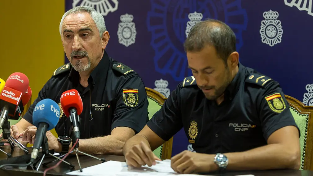 La Policía Nacional informa sobre el mayor alijo de cocaína incautado en Navarra en la última década (12). IÑIGO ALZUGARAY