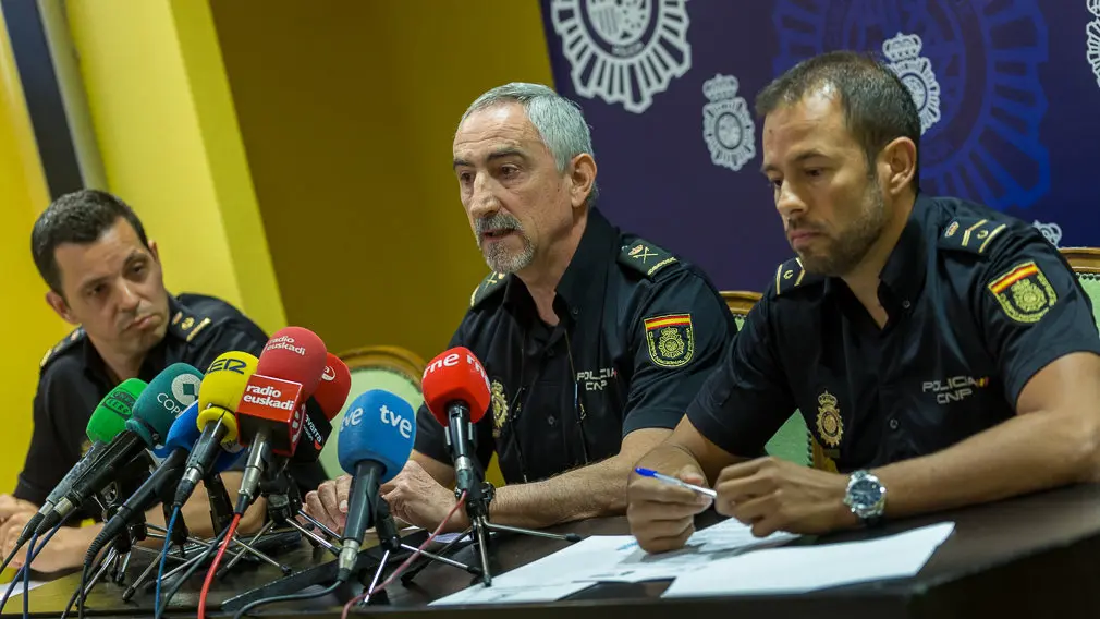 La Policía Nacional informa sobre el mayor alijo de cocaína incautado en Navarra en la última década (13). IÑIGO ALZUGARAY