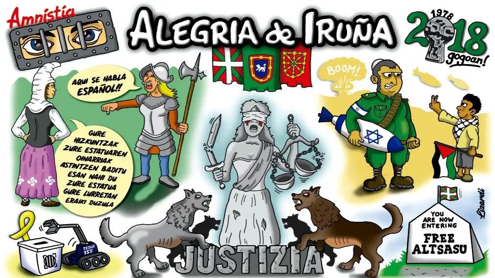 Las peñas de Pamplona presentan las pancartas para los Sanfermines de 2018 FEDERACIÓN DE PEÑAS 3