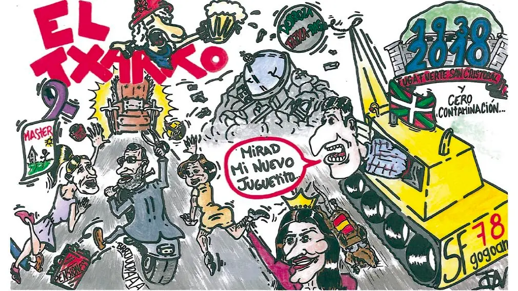 Las peñas de Pamplona presentan las pancartas para los Sanfermines de 2018 FEDERACIÓN DE PEÑAS 9