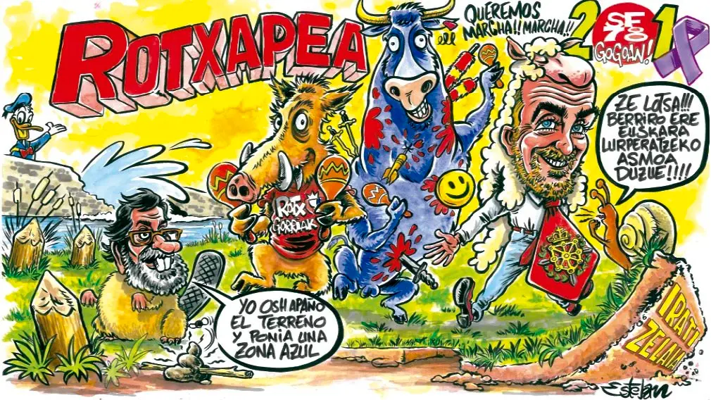 Las peñas de Pamplona presentan las pancartas para los Sanfermines de 2018 FEDERACIÓN DE PEÑAS 15