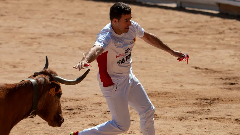 Concurso de anillas de los sanfermines de 2018 en la plaza de toros de Pamplona. MIGUEL OSÉS_8