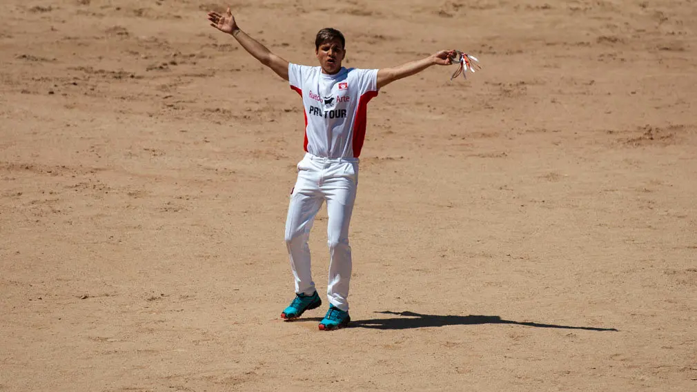 Concurso de anillas de los sanfermines de 2018 en la plaza de toros de Pamplona. MIGUEL OSÉS_17