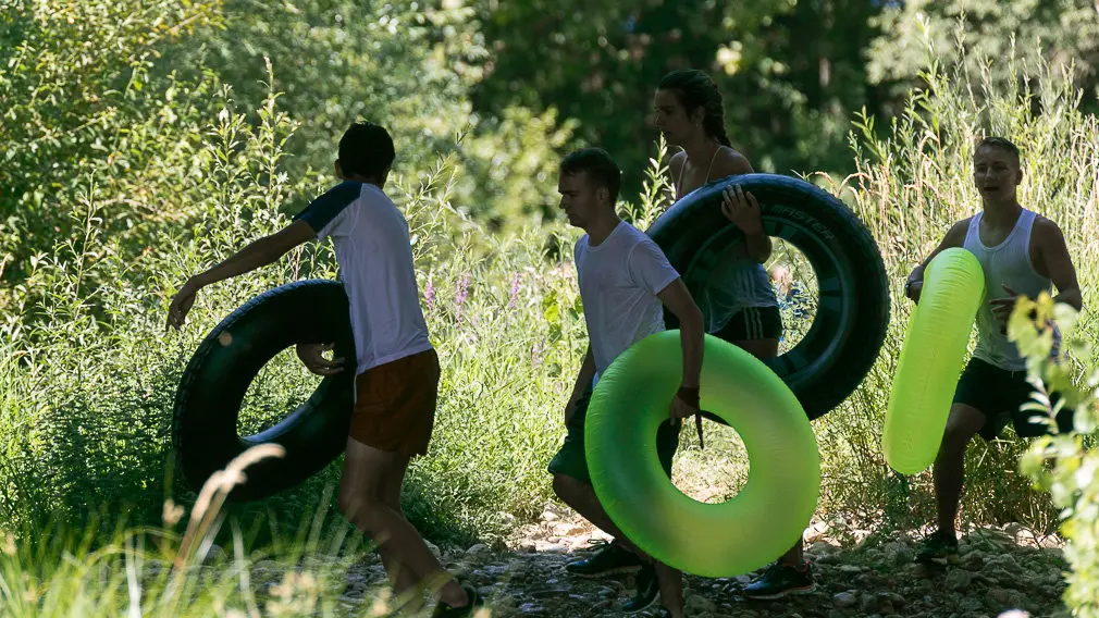 Tradicional descenso del río Ega de los jóvenes de Estella tras el chupinazo 2018 -(42). IÑIGO ALZUGARAY