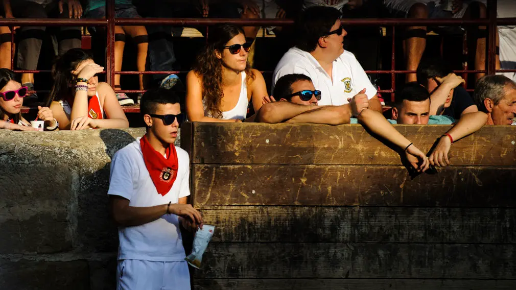 Suelta de vacas en las fiestas de 2018 de Carcastillo. MIGUEL OSÉS_1
