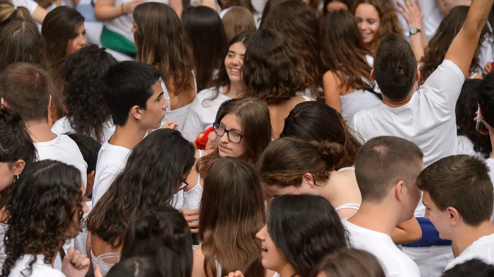 Chupinazo de las fiestas de Tafalla 2018. PABLO LASAOSA 02