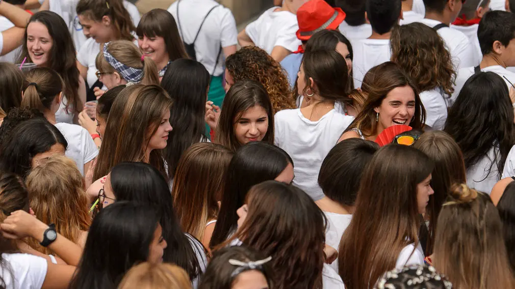 Chupinazo de las fiestas de Tafalla 2018. PABLO LASAOSA 03