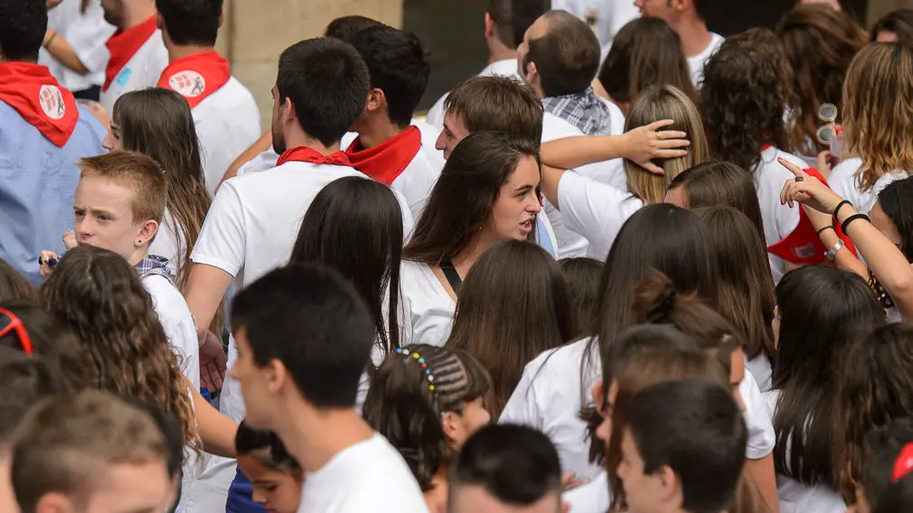 Chupinazo de las fiestas de Tafalla 2018. PABLO LASAOSA 04