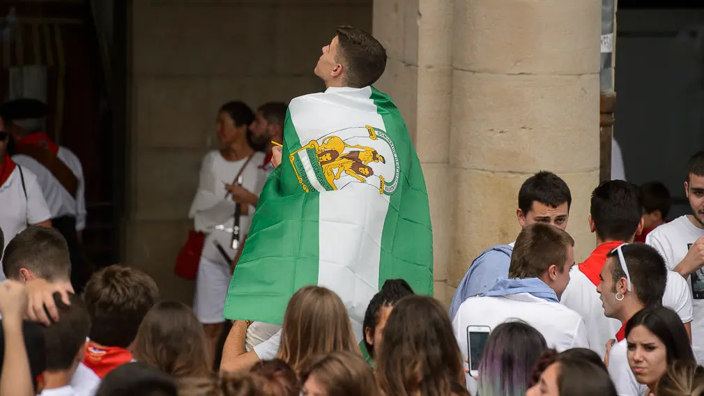 Chupinazo de las fiestas de Tafalla 2018. PABLO LASAOSA 10