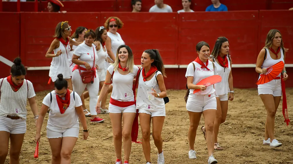Milagro celebra el día de la mujer durante sus fiestas de 2018. PABLO LASAOSA 20