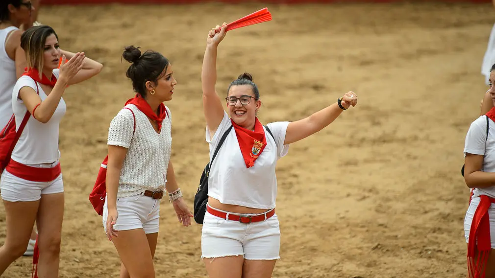 Milagro celebra el día de la mujer durante sus fiestas de 2018. PABLO LASAOSA 21