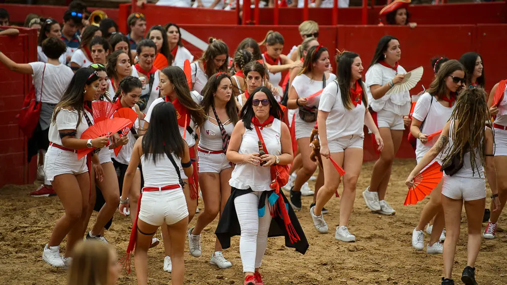 Milagro celebra el día de la mujer durante sus fiestas de 2018. PABLO LASAOSA 24