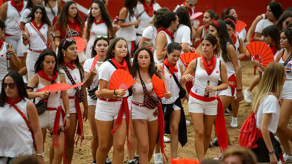 Milagro celebra el día de la mujer durante sus fiestas de 2018. PABLO LASAOSA 25