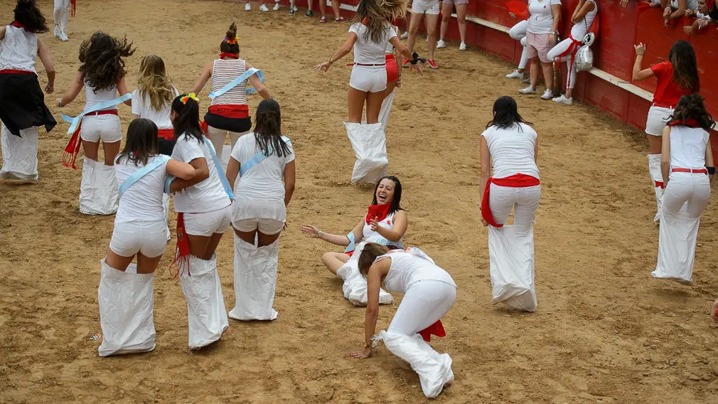Milagro celebra el día de la mujer durante sus fiestas de 2018. PABLO LASAOSA 32