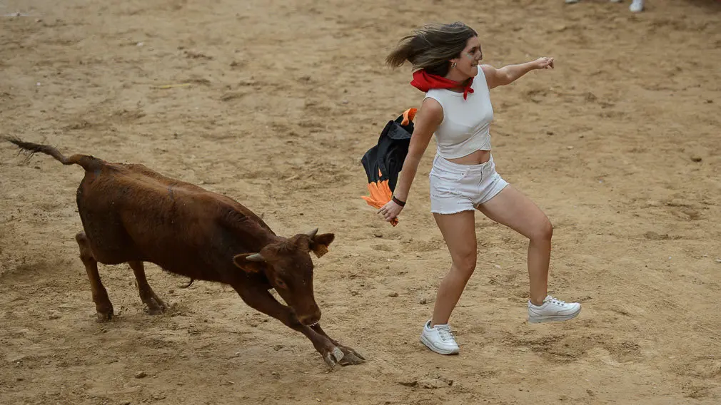 Milagro celebra el día de la mujer durante sus fiestas de 2018. PABLO LASAOSA 38