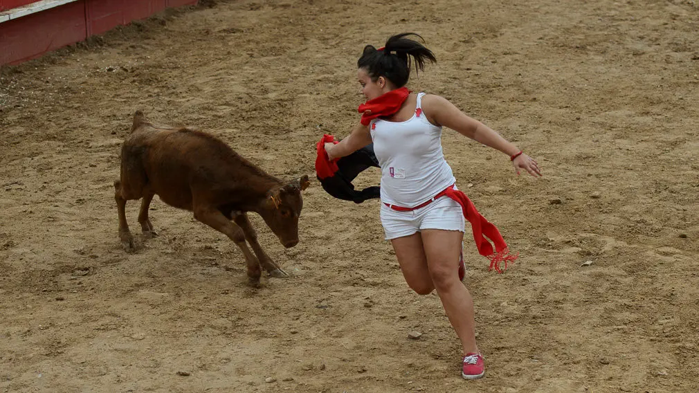 Milagro celebra el día de la mujer durante sus fiestas de 2018. PABLO LASAOSA 54