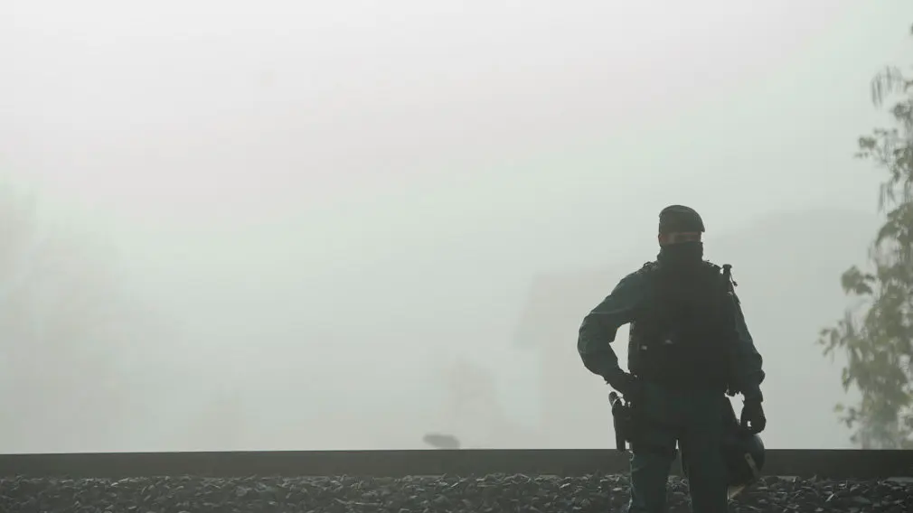 Fuerzas de seguridad en Alsasua. MIGUEL OSÉS