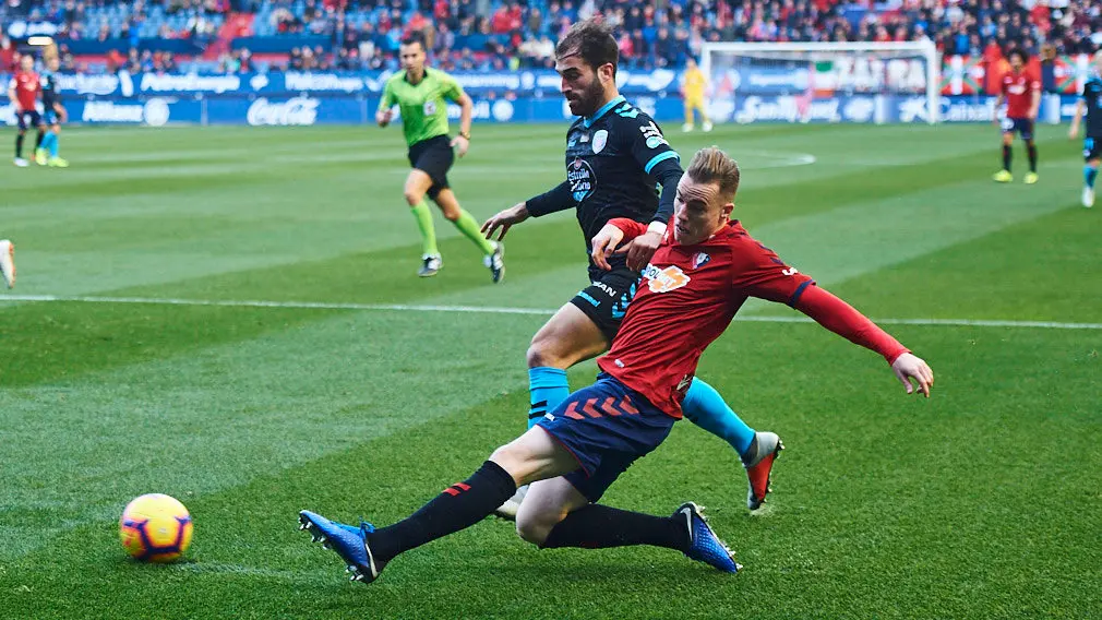 Partido entre Osasuna y Lugo correspondiente a la decimosexta jornada de liga. MIGUEL OSÉS 3
