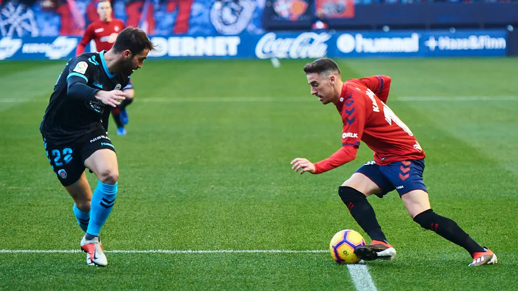 Partido entre Osasuna y Lugo correspondiente a la decimosexta jornada de liga. MIGUEL OSÉS