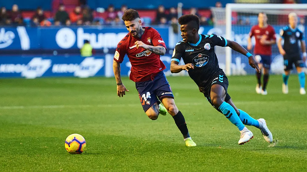 Partido entre Osasuna y Lugo correspondiente a la decimosexta jornada de liga. MIGUEL OSÉS 2