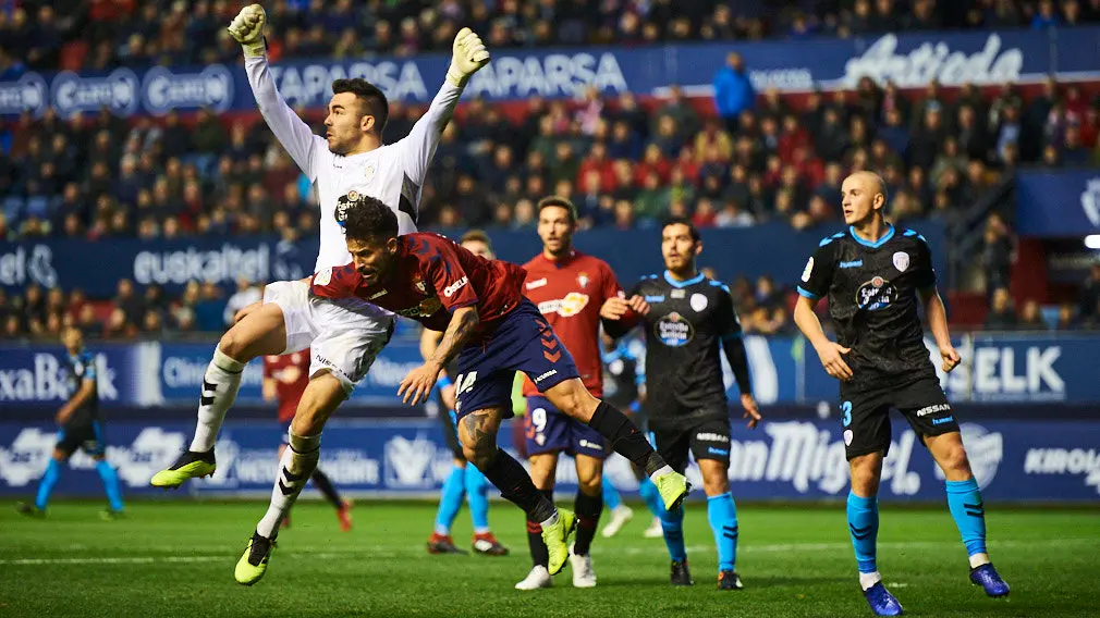 Partido entre Osasuna y Lugo correspondiente a la decimosexta jornada de liga. MIGUEL OSÉS 12