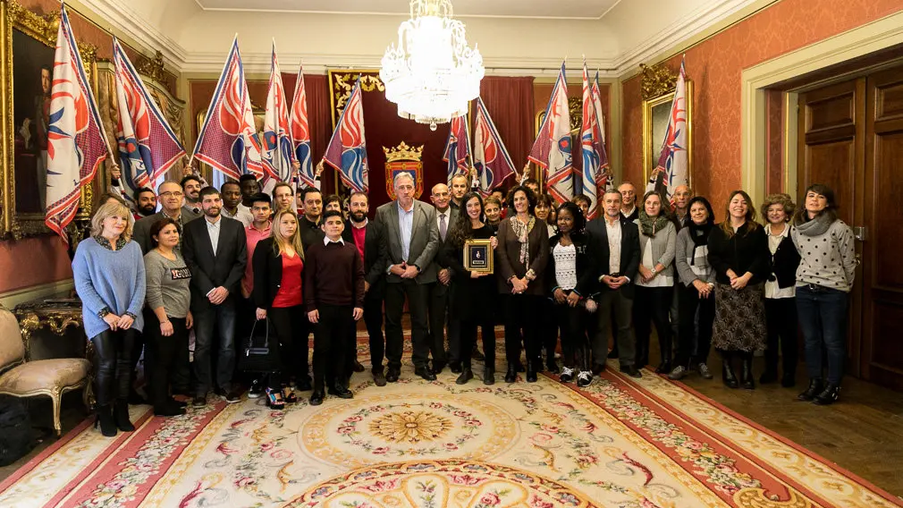 El Servicio Socioeducativo Intercultural (SEI) recibe el XVII Haba de Oro concedido por la Asociación Cabalgata Reyes de Pamplona (05). IÑIGO ALZUGARAY