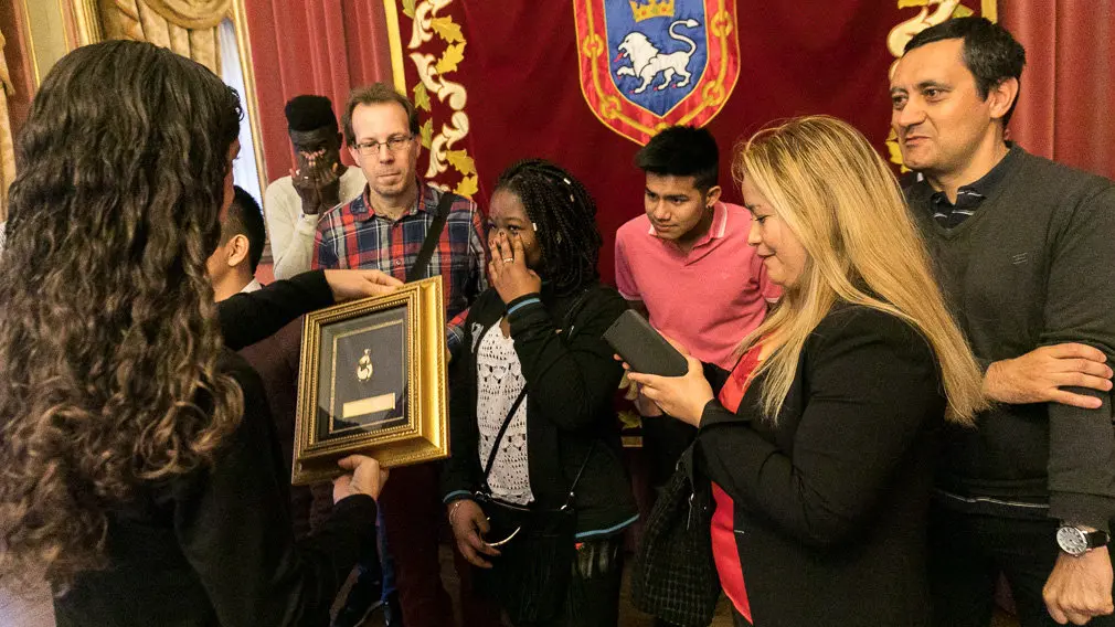 El Servicio Socioeducativo Intercultural (SEI) recibe el XVII Haba de Oro concedido por la Asociación Cabalgata Reyes de Pamplona (12). IÑIGO ALZUGARAY