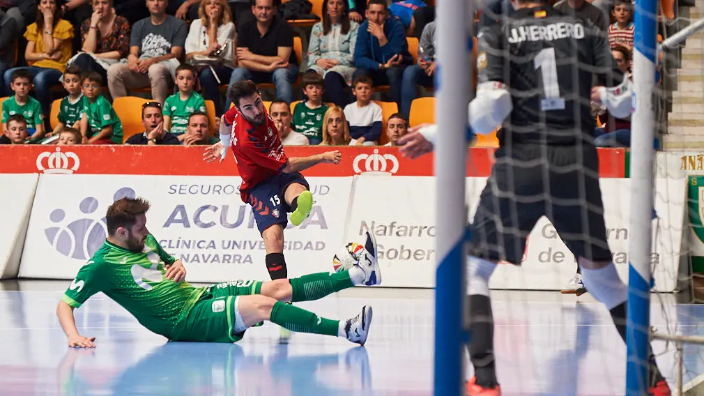 Partido de fútbol sala Osasuna Xota - Inter Movistar. MIGUEL OSÉS.